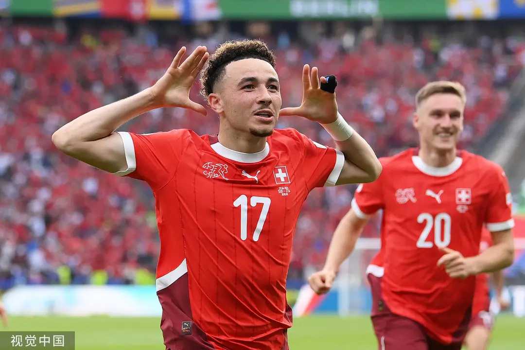 包含瑞士队踢出精彩比赛，成功晋级欧锦赛四分之一决赛的词条